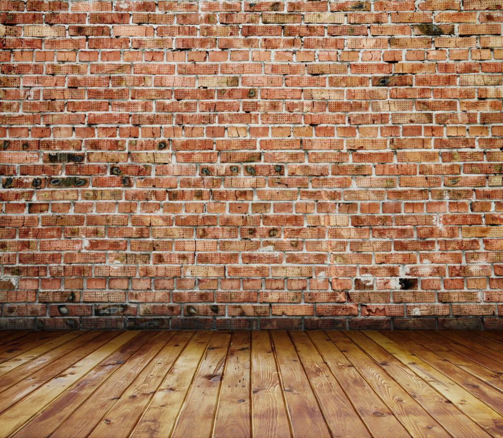 Old Interior With Brick Wall